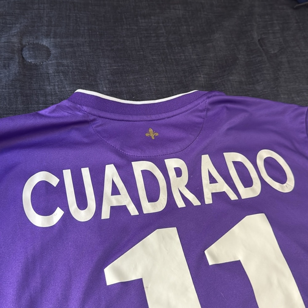 AFC Fiorentina #11 Juan Cuadrado 2014 Coppa Italia Final Joma Jersey - Picture 12 of 12